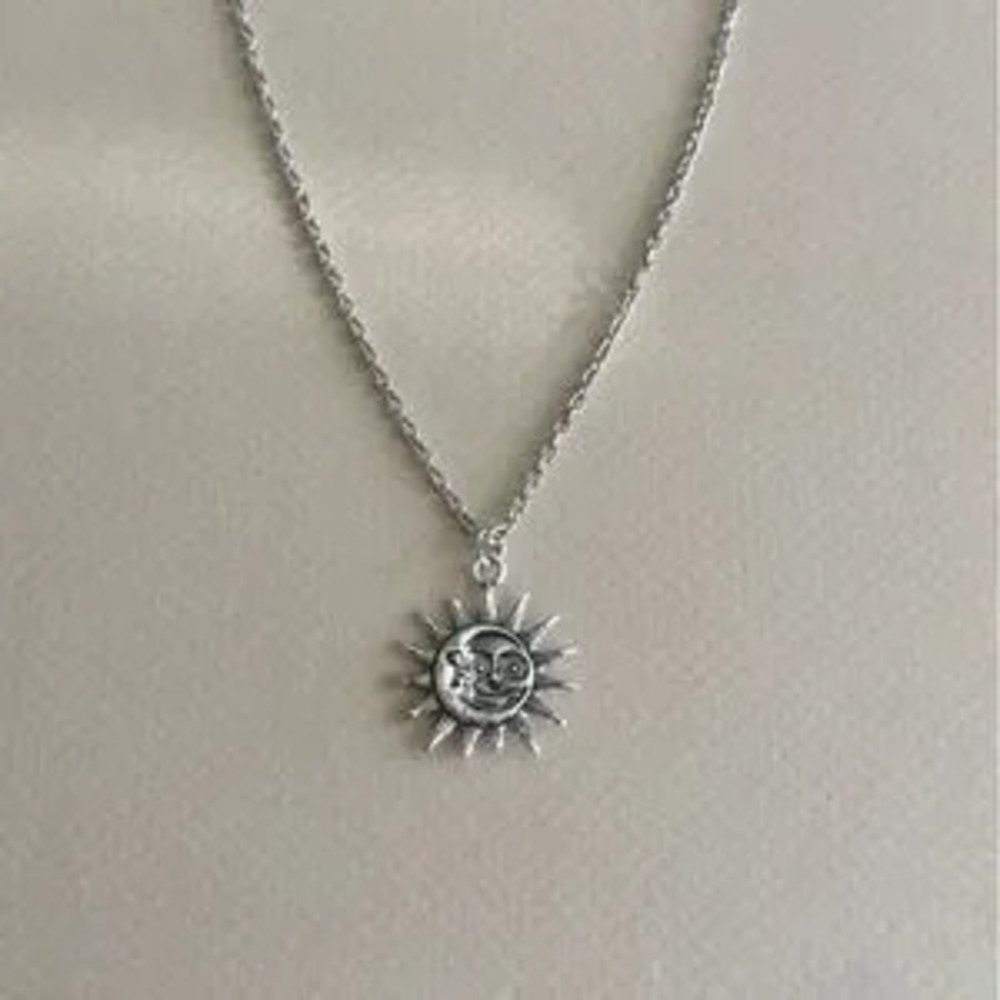 Silver Sun?Necklace N1968